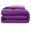4-JAHRESZEITEN Steppbett Bi-Color im Wende-Design lila 155x220 - Lila, Textil (155/220cm) - wometo