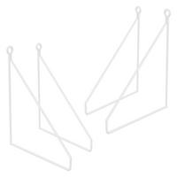 REGALHALTERUNG 2er Set 200mm Weiss - Weiß, Metall (25/25/20cm) - ML-DESIGN