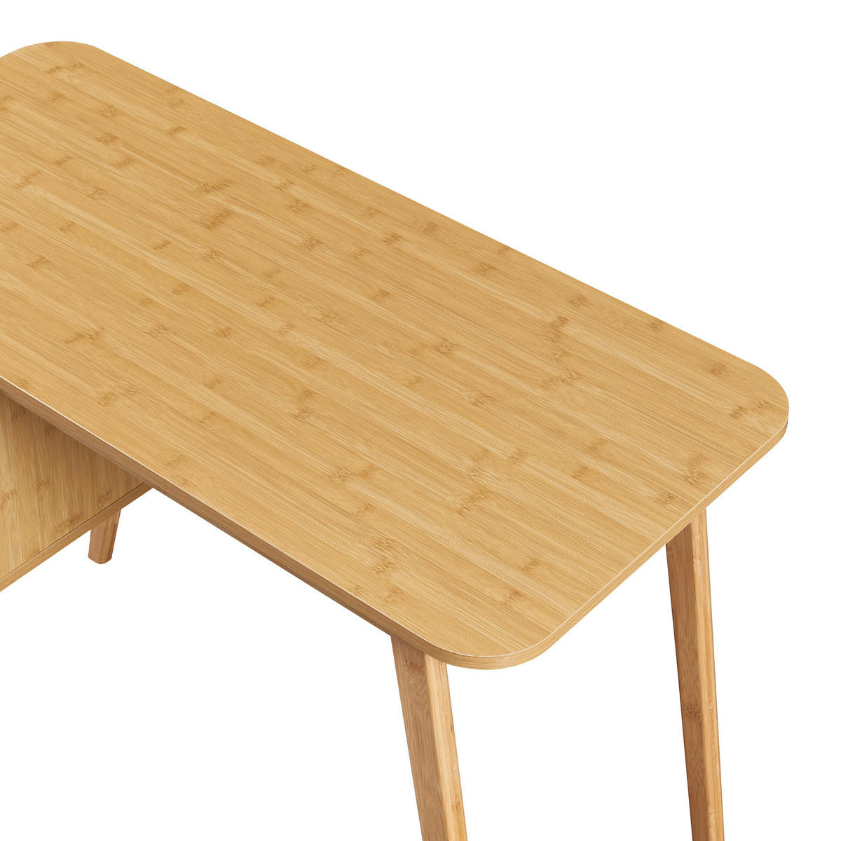 SCHREIBTISCH Tysvær - Creme, Holz/Holzwerkstoff (48/105/75cm) - [en.casa]