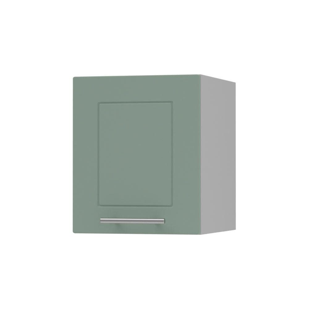 KLAPPHÄNGESCHRANK Kvantum W4B/40 Mint Matt / Grau Matt 40 / 32,5 / 36cm - Grau/Mintgrün, Holz/Holzwerkstoff (40/36/32.5cm) - Feldmann-Wohnen