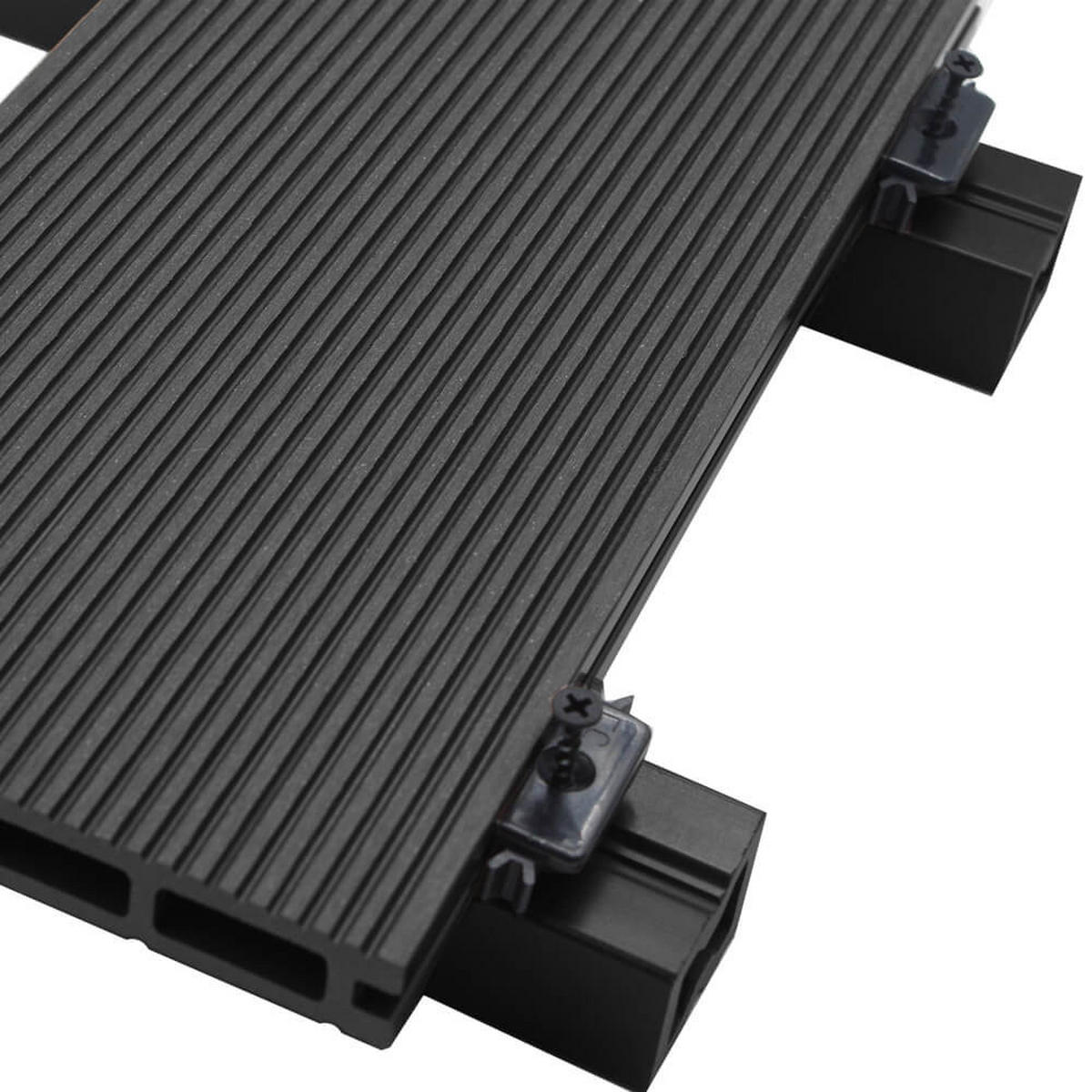TERRASSENDIELEN SAMANA - Anthrazit, 2 m² - Anthrazit, Kunststoff (220/14.6/2.1cm) - Home Deluxe