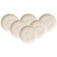 KAFFEEUNTERTASSEN For Me weiß ø 14,8 cm 6er Set - Weiß, Keramik (14.8cm) - Villeroy & Boch