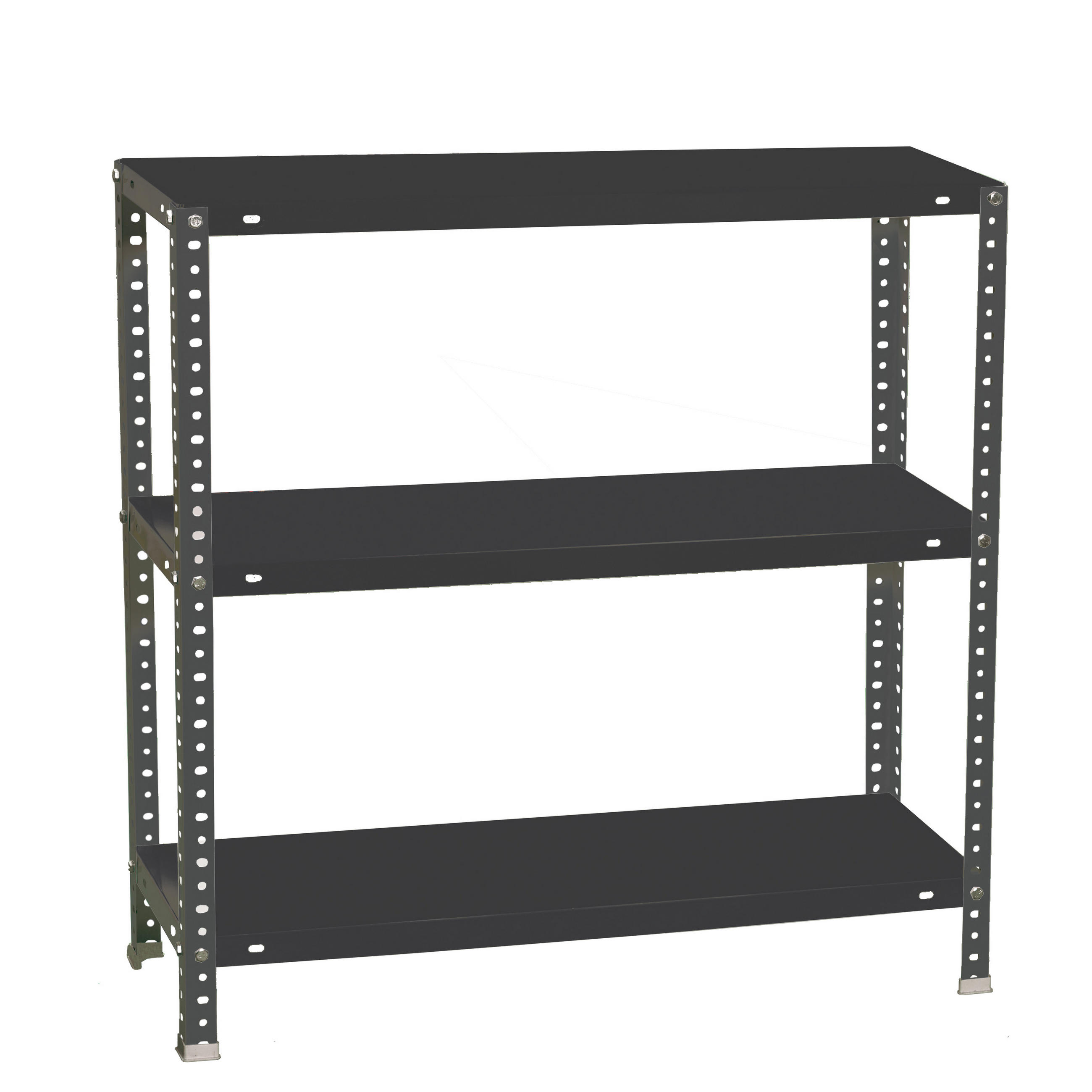 SCHRAUBREGAL PANDA MINI | HxBxT 90x100x40cm | Fachlast 100kg | Anthrazit - Anthrazit, Metall (100/90/40cm) - PROREGAL
