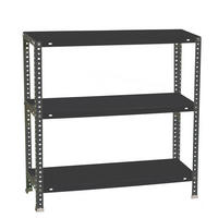 SCHRAUBREGAL PANDA SMALL | HxBxT 100x100x30cm | Fachlast 100kg | Anthrazit - Anthrazit, Metall (100/100/30cm) - PROREGAL