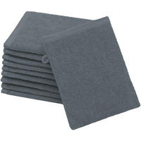 WASCHHANDSCHUH, 10er-Set, 16x21 cm, 100% Baumwolle, Grau - Grau, Textil (16/21cm) - Zollner