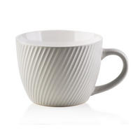 BECHER Sally Grau 14.5/11/8 cm Keramik - Grau, Keramik (0.48L) - Mondex