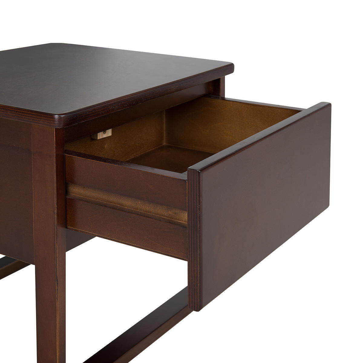 NACHTTISCH Kiefernholz dunkelbraun rechteckig 41/50 cm Giulia - Dunkelbraun, Holz (50/43/41cm) - Beliani