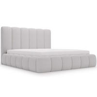 POLSTERBETT Imperial 180x200 Bouclé-Stoff Hellgrau - Hellgrau, Textil (180/200cm) - Graingold