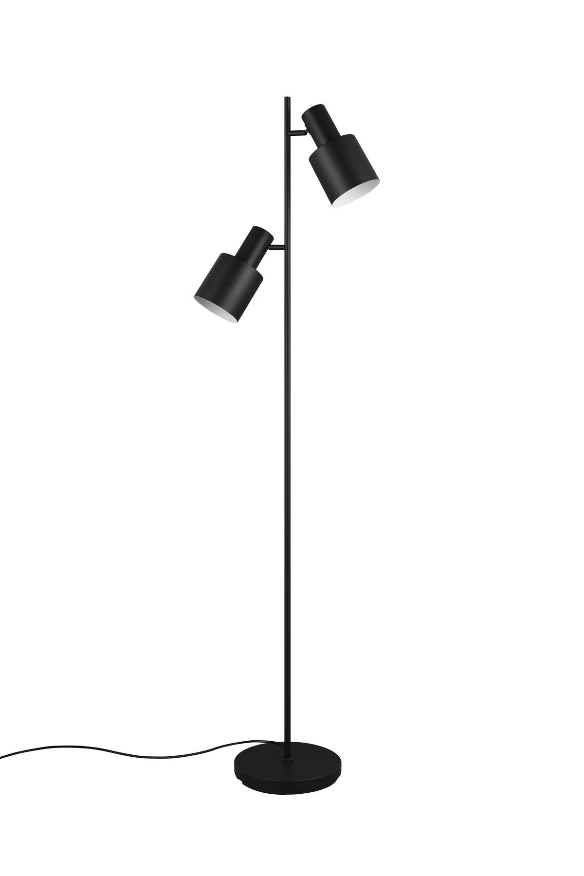 STEHLAMPE AGUDO - Schwarz - 0/0/161 cm - Schwarz, Metall (48/48/161cm) - Trio Leuchten