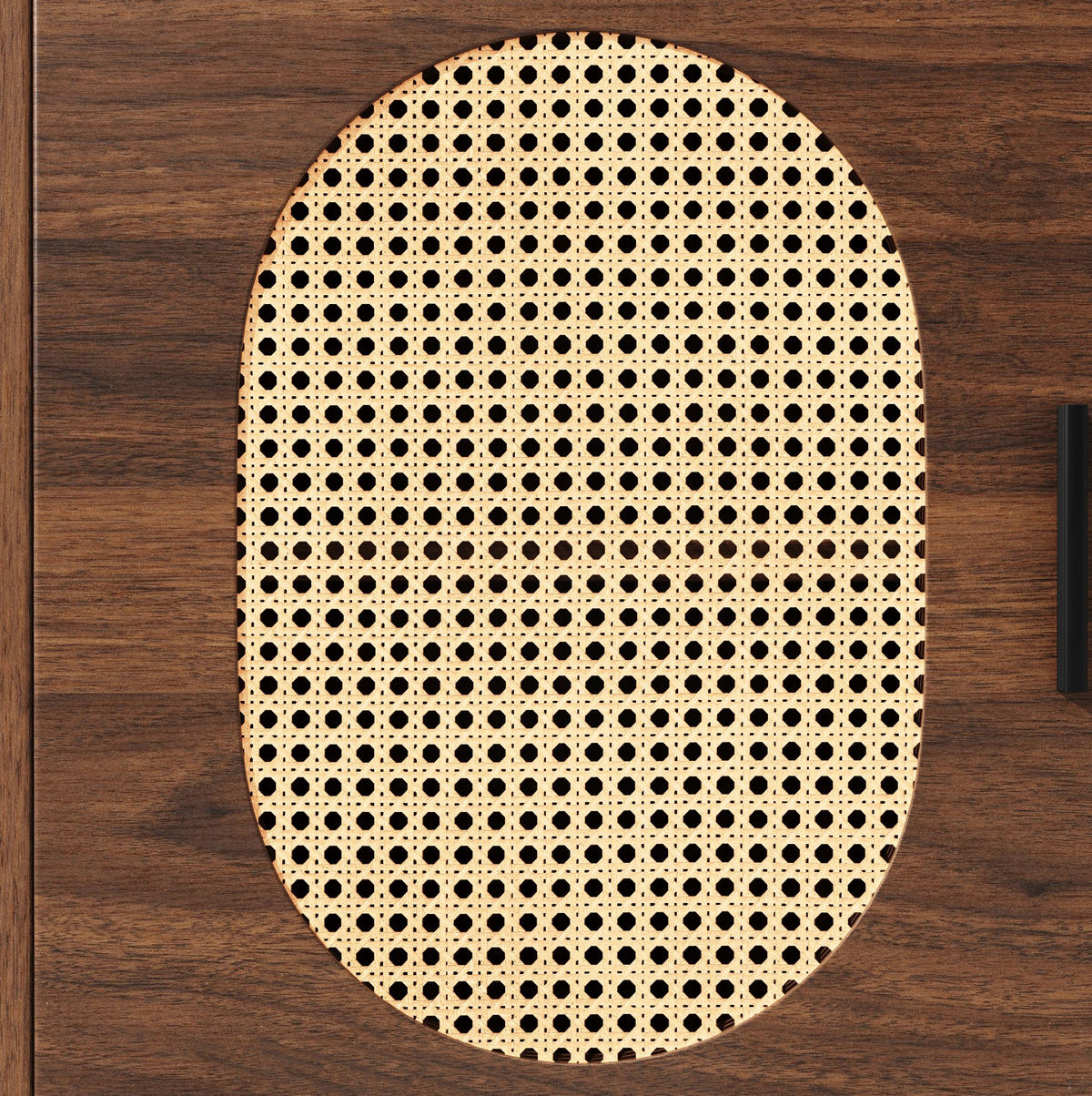 BUFFETSCHRANK mit LED-Lichtleiste 145 x 39 x 171 cm MDF Braun - Braun, Holzwerkstoff (39/171/145cm) - Meubliv