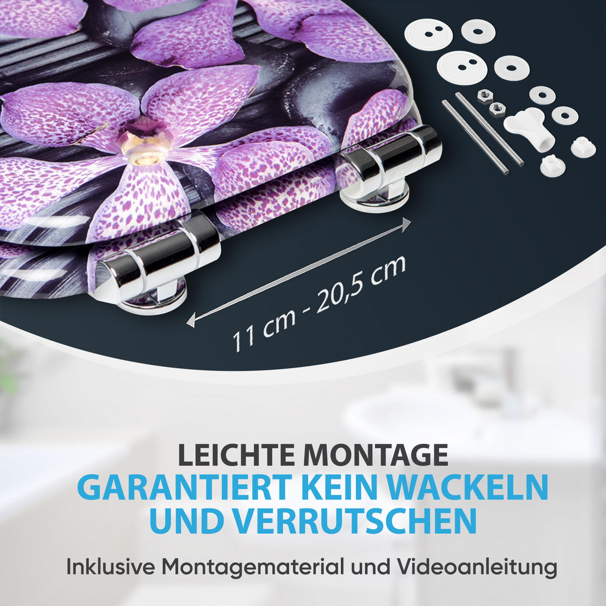 WC-SITZ mit Absenkautomatik Vanda - Violett, Holzwerkstoff (38/6/47cm) - Sanilo