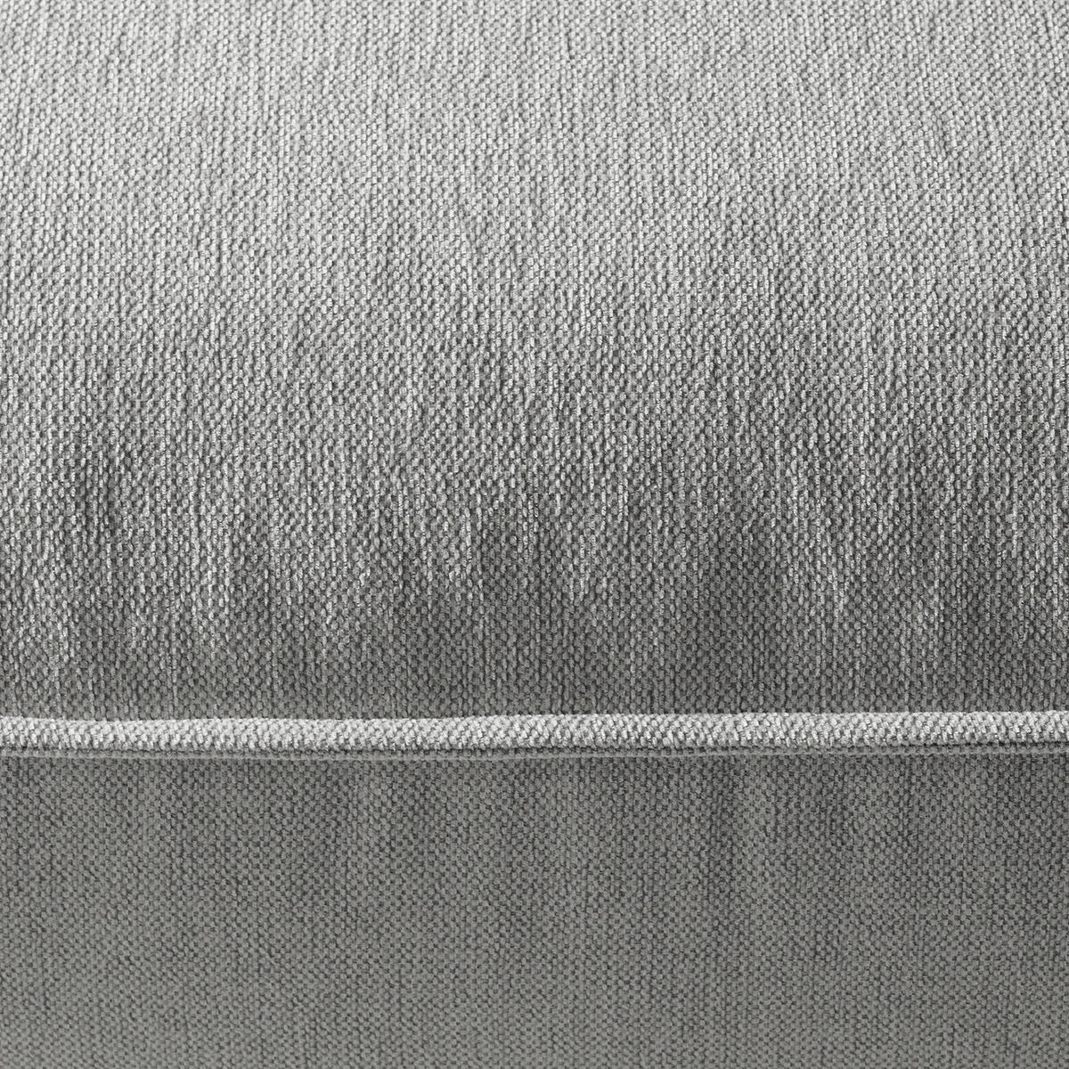 POLSTERHOCKER - Hellgrau/Schwarz, Kunststoff/Textil (99/40/82cm) - home24