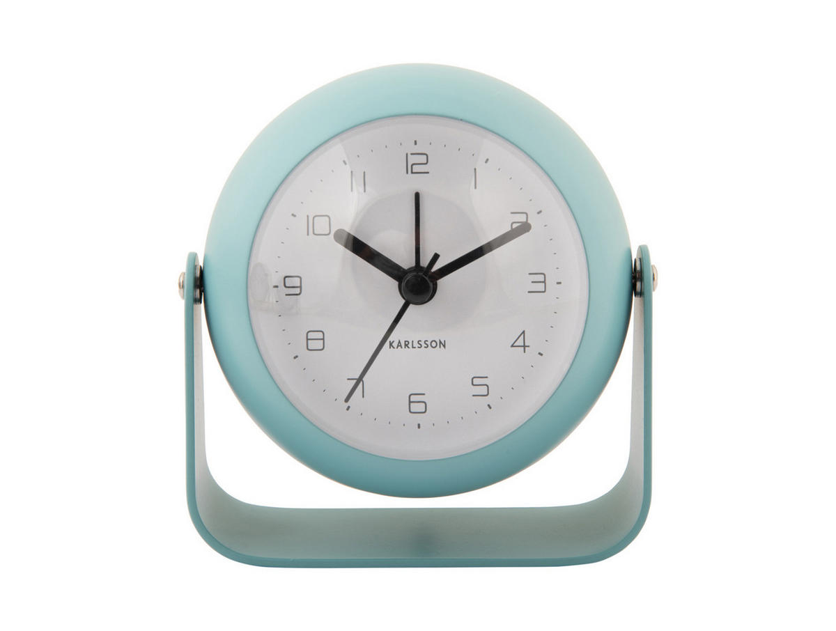 WECKER Bunky 9/9/13 cm - Blau, Metall (9/13/9cm) - Karlsson
