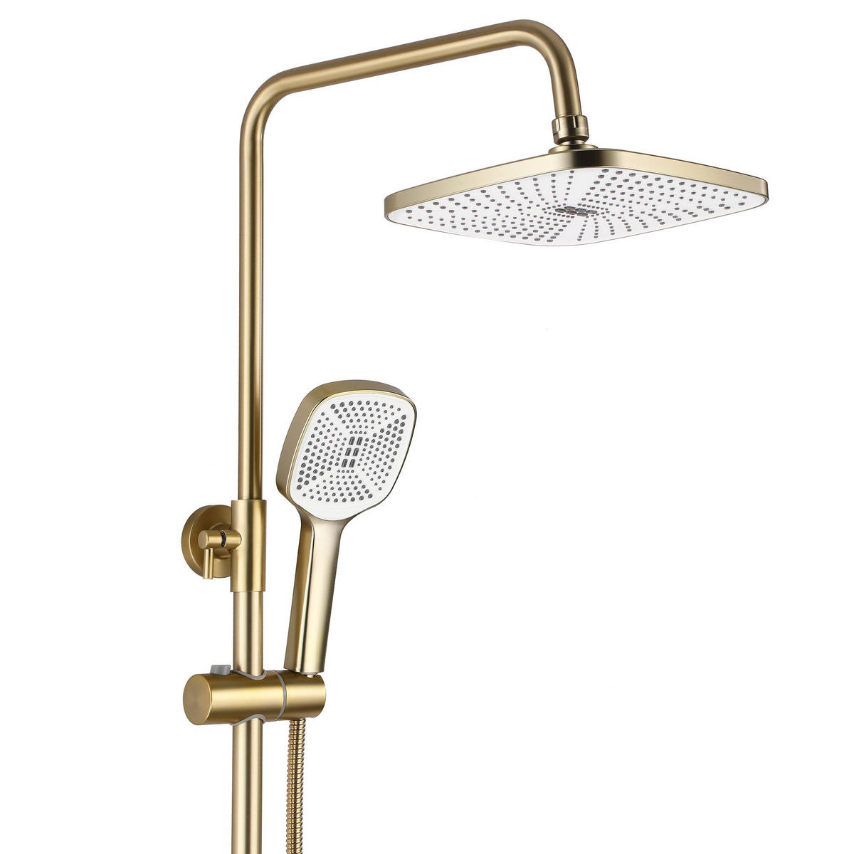 DUSCHGARNITUR Rea Argus Gold Brush - Goldfarben, Metall (23/144/44cm) - REA