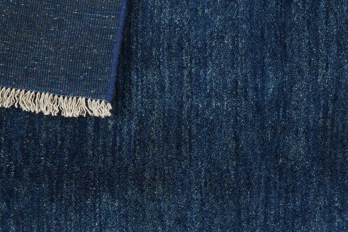 GABBEH-TEPPICH handgeknüpft Blau 205/153 cm Schurwolle - Blau, Textil (153/205cm) - Looma