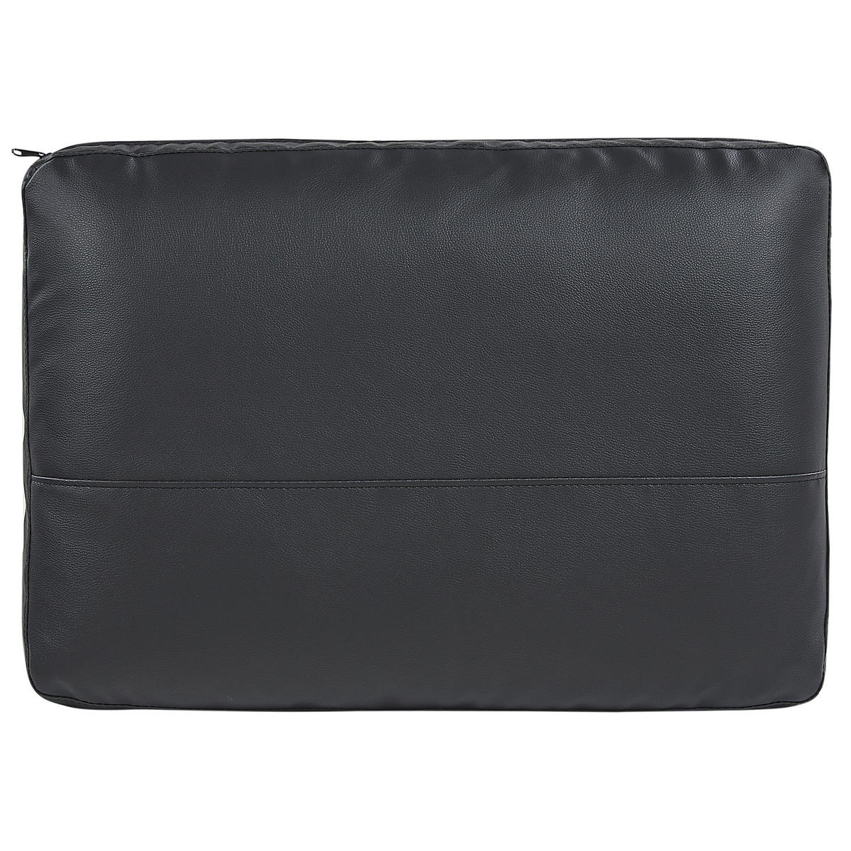 2-SITZER-SOFA Kunstleder schwarz Sovik - Schwarz, Kunststoff/Textil (156/72/87cm) - Beliani