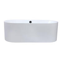 FREISTEHENDE Badewanne - 1 Person - acryl - weiß Katoucha - Weiß, Kunststoff (170/58/75cm) - Vente-Unique