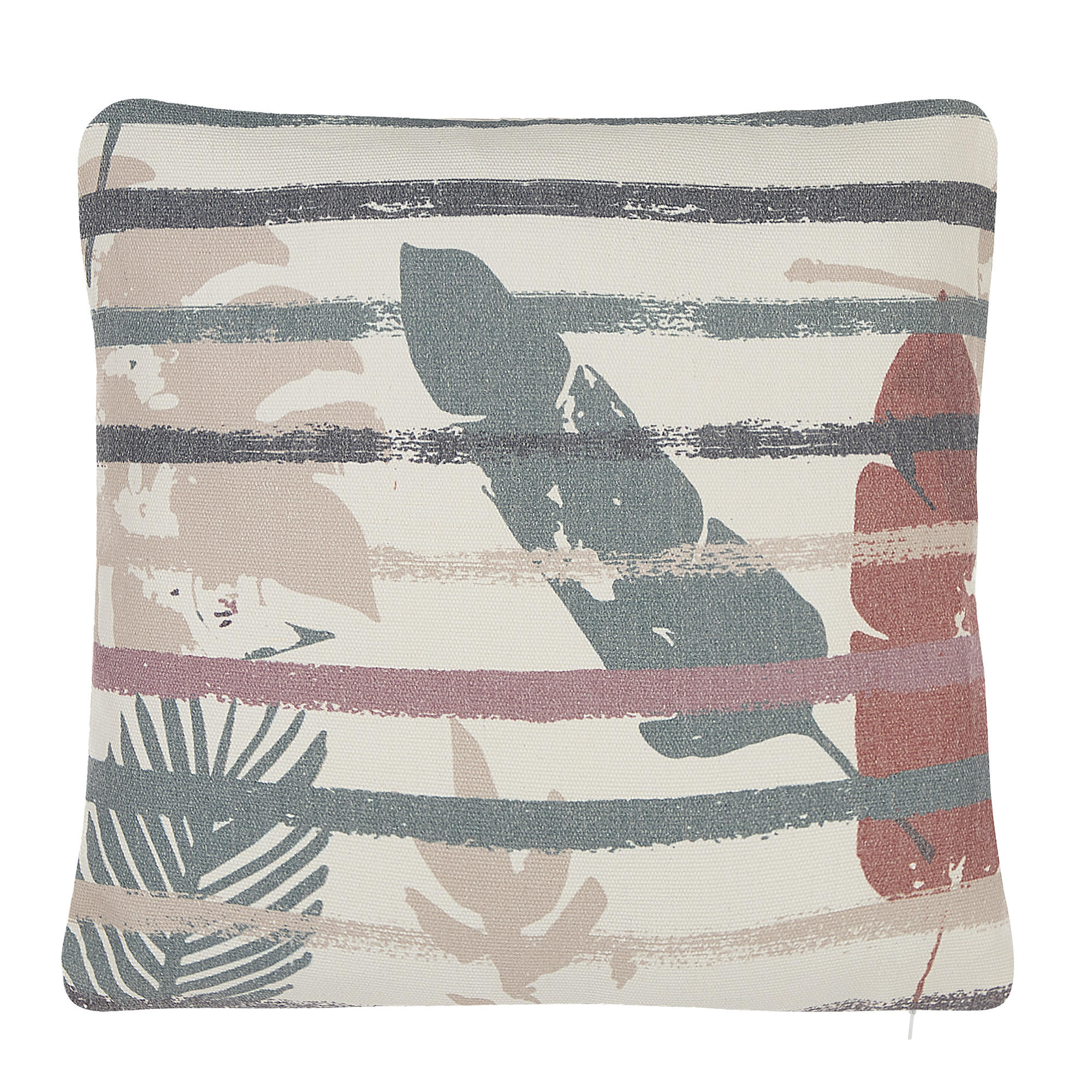 DEKOKISSEN 2er-Set Bunt 45/45 cm Bidens - Multicolor, Naturmaterialen/Textil (45/45cm) - Beliani