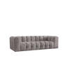 SOFA 4-Sitzer, Komfort, BALOO, Stoff Schenille & Bouclé, Grau - Grau, Holz (250/75/106cm) - Kaiser Möbel