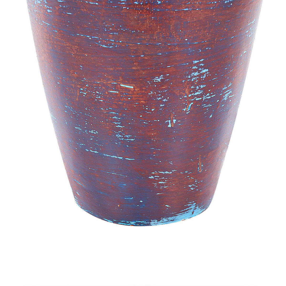 DEKOVASE Terrakotta braun Dojran - Braun, Stein (59cm) - Beliani