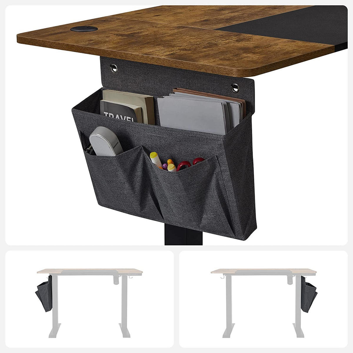 SCHREIBTISCH COMPUTERTISCH - Braun, Holzwerkstoff (120/60/120cm) - Hansiro