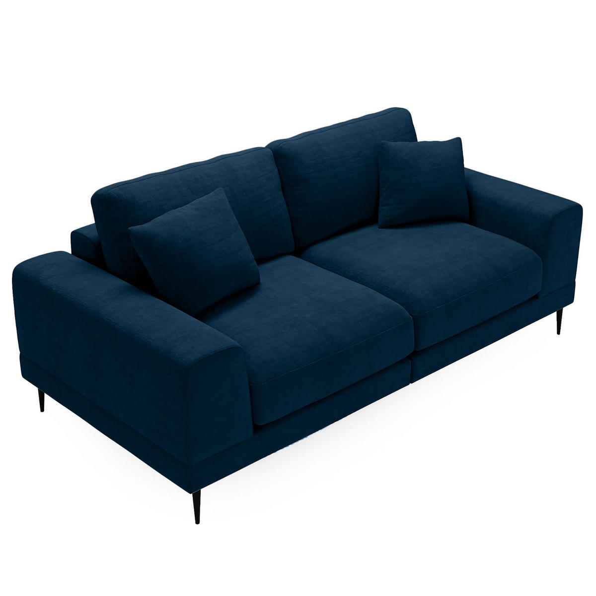 3-SITZER SOFA - Blau, Textil (243/92/103cm) - home24