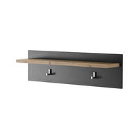 GARDEROBENPANEEL I11 Kastanie & Fresko 107/23/18 cm schmal - Dunkelgrau, Holzwerkstoff (107/23/18cm) - Livojo