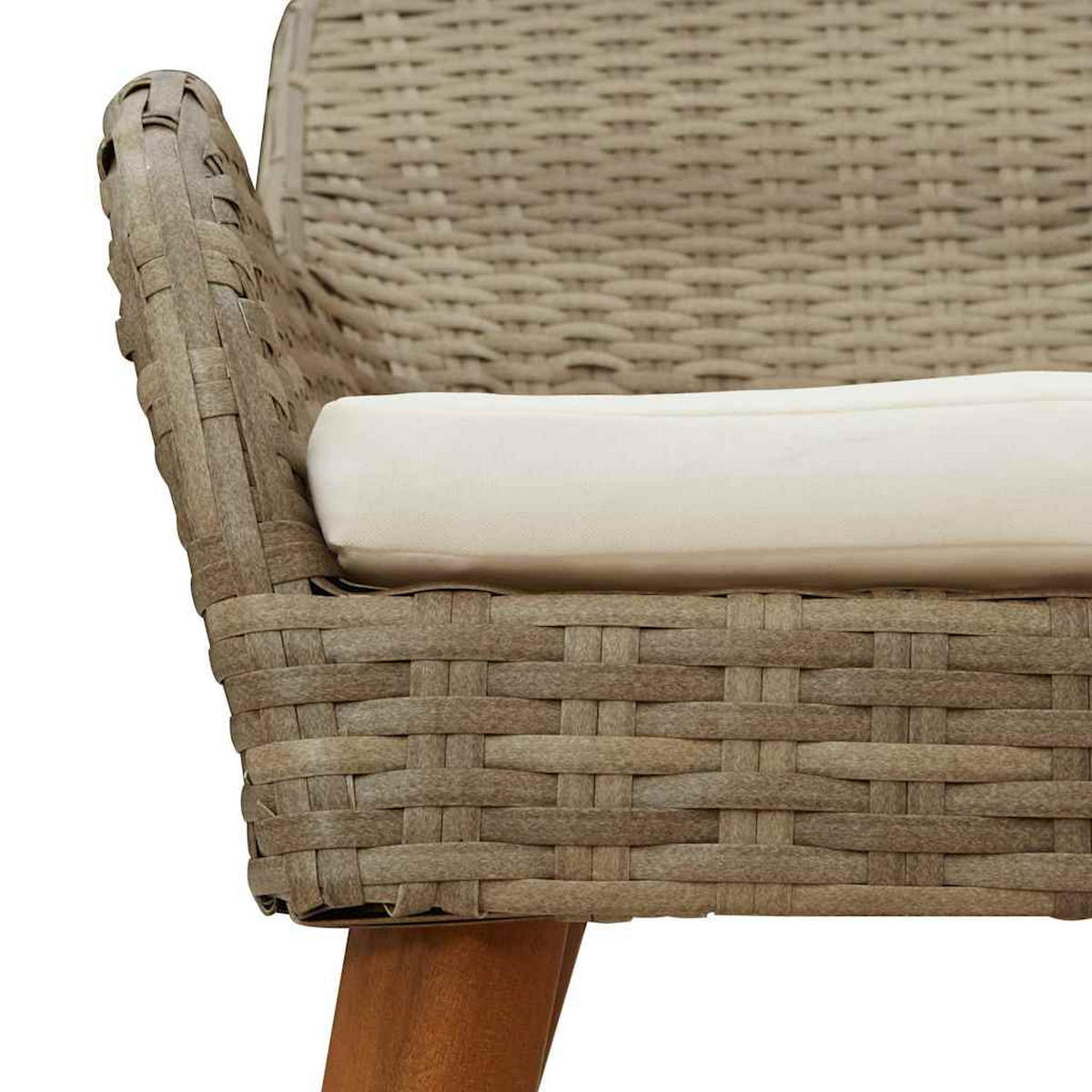 GARTENSTUHL 2er-Set Egos Rattan 62,5x55x82 cm Beige - Beige, Kunststoff (56/82/60cm) - DELUKE