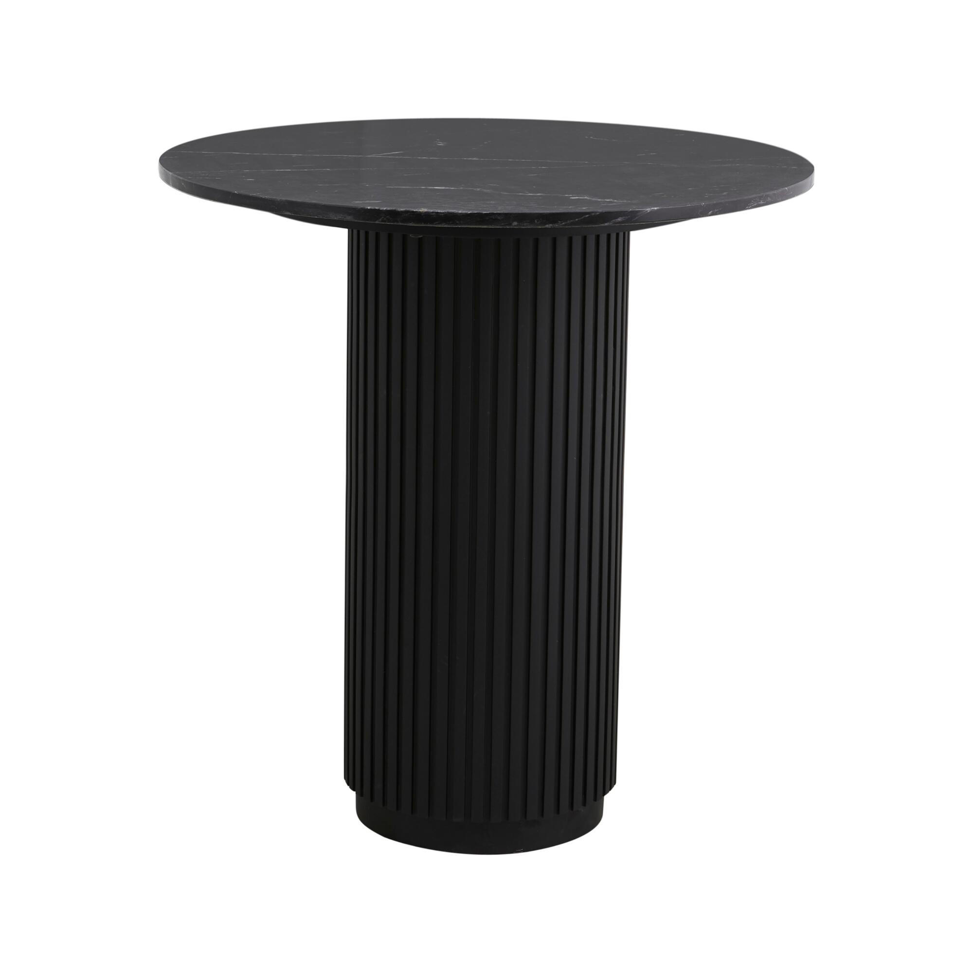 ESSTISCH ERIE Schwarz 70x70x75 cm - Schwarz, Holz (70/70/75cm) - FURNLUX
