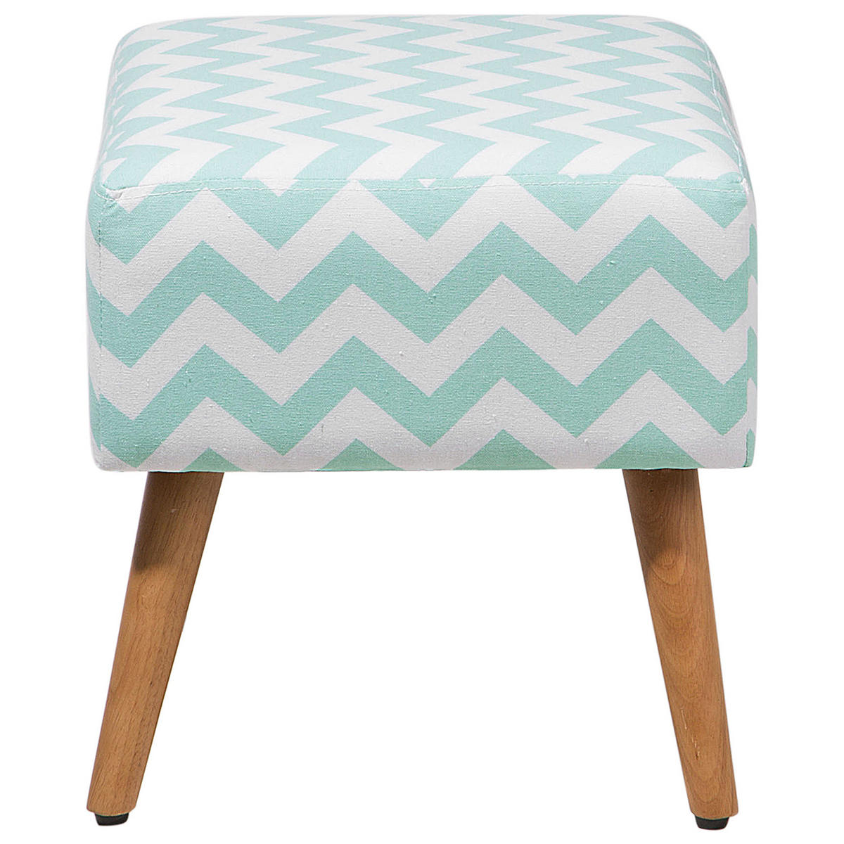 HOCKER Manteo 39/50/42 cm - Grün, Naturmaterialien/Textil (50/42/39cm) - Beliani