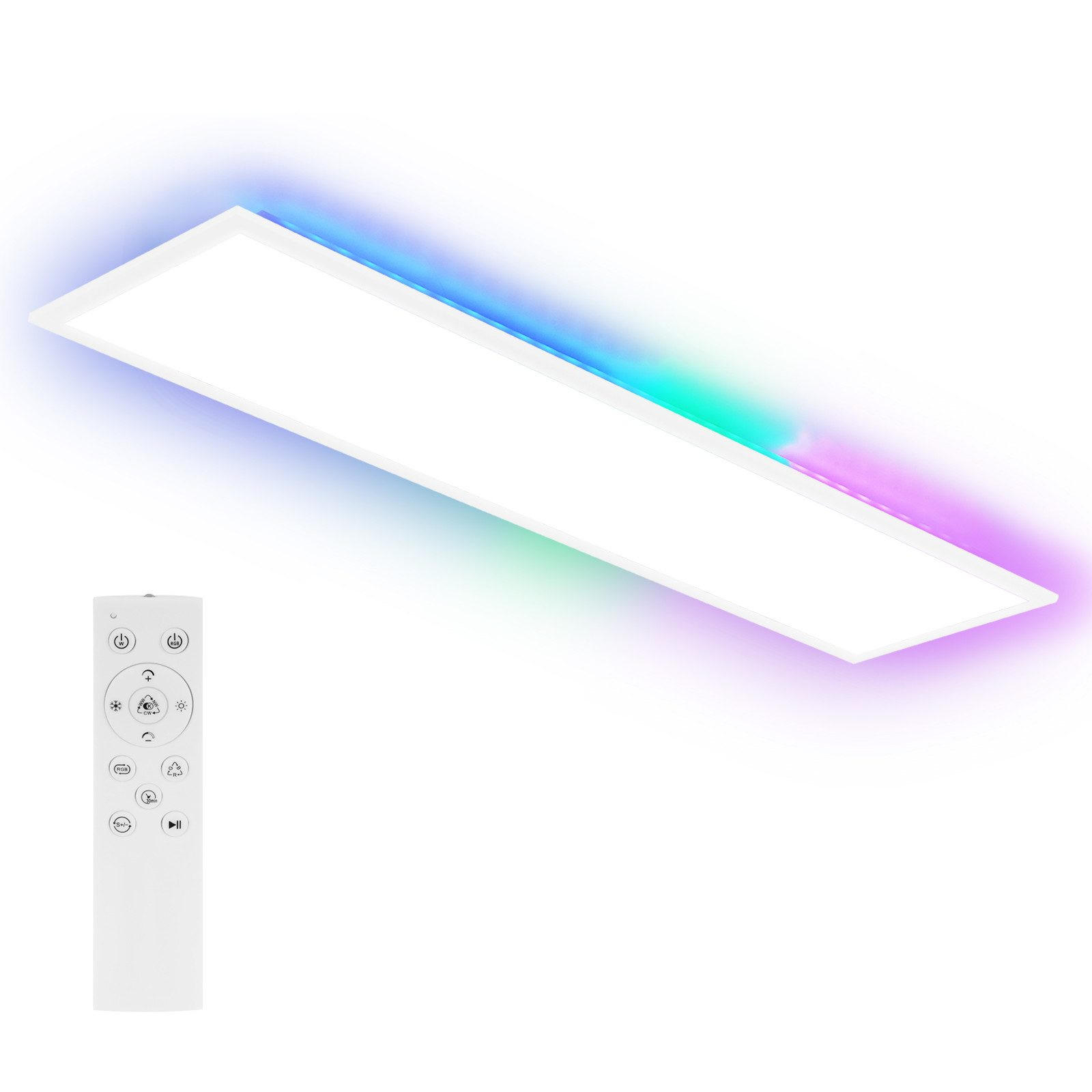 LED-DECKENLEUCHTE Macpherson 100/25/5cm - Weiß, Metall (25/100/5cm) - Nettlife