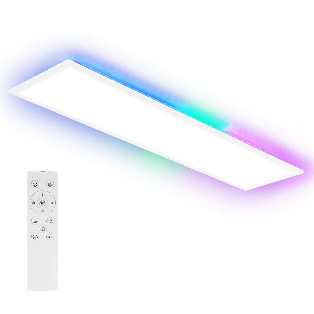 LED-DECKENLEUCHTE Macpherson 100/25/5cm - Weiß, Metall (25/100/5cm) - Nettlife