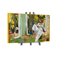 GEMÄLDE Inspiration Schattenfugenrahmen Gelb 120x80 cm - Gelb, Holz (120/80cm) - YS-art gallery