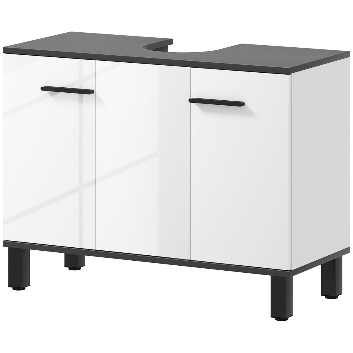 HÄNGESCHRANK Strahlend Weiß 1 Stück - Beige, Kunststoff (80/60/34cm) - GiPP