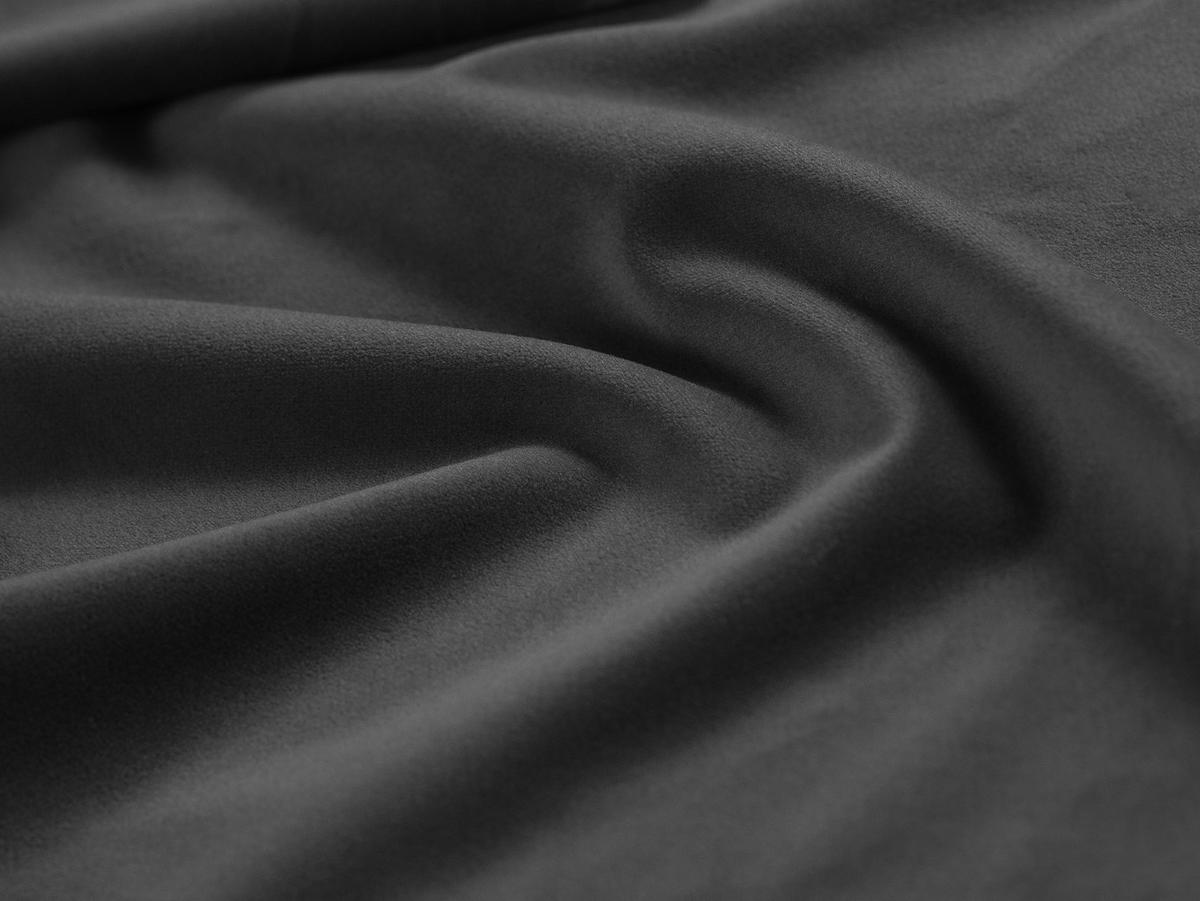 ELEKTRISCHES-ECKSOFA links Alyse aus Samt grau 5 Sitzplätze - Grau, Textil (188/295cm) - Micadoni