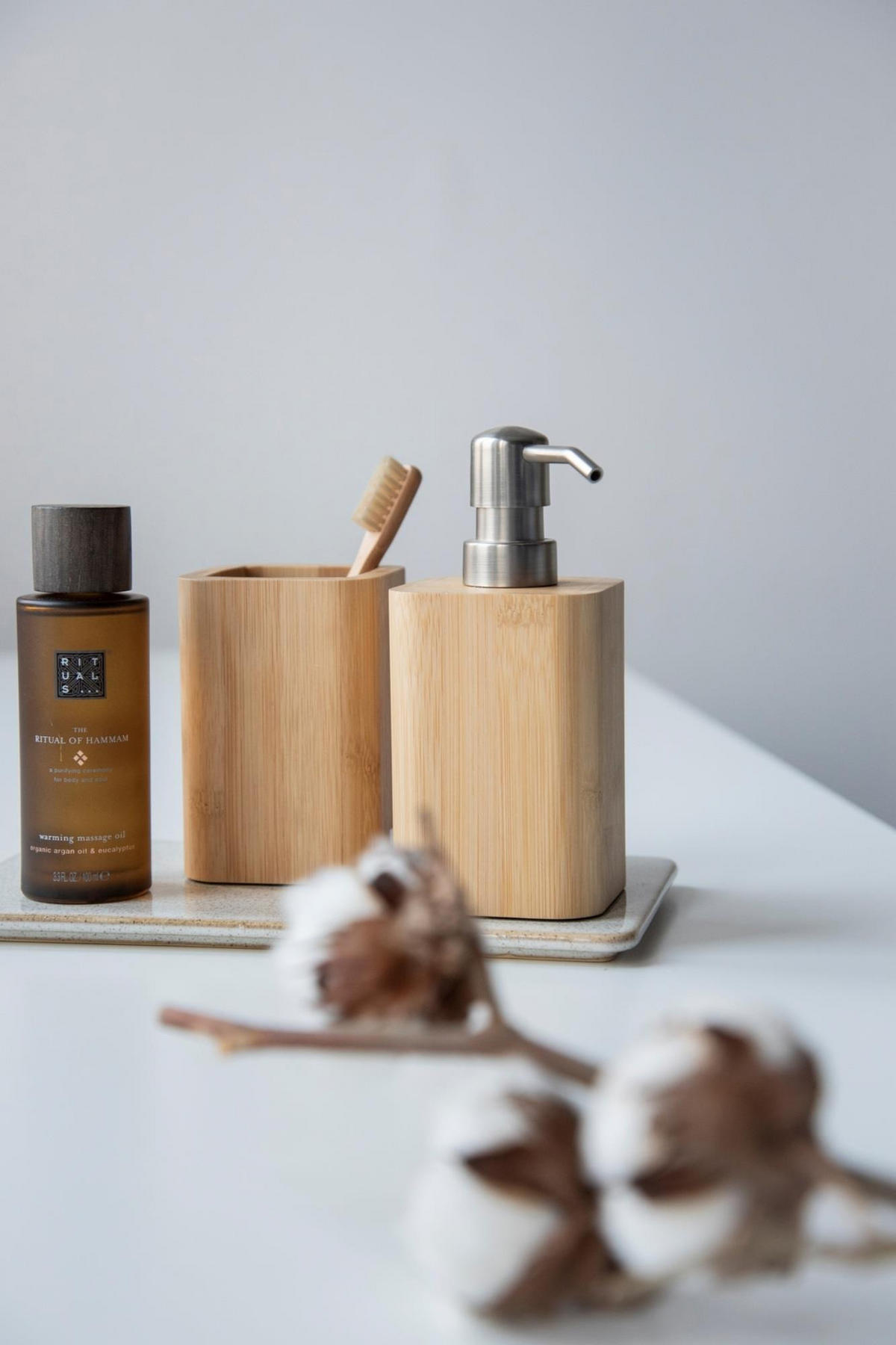 SEIFENSPENDER Bambus Bambusa 220 ml 7,2/9,3/16,5 cm - Braun, Naturmaterialen (9.3/16.5/7.2cm) - Wenko