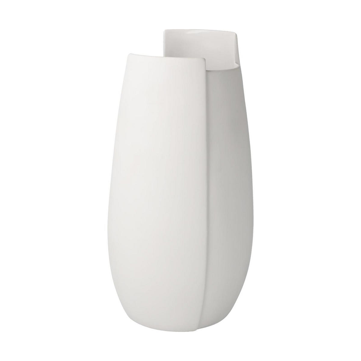 VASE Ova weiß 21 cm - Weiß, Keramik (21cm) - Goebel