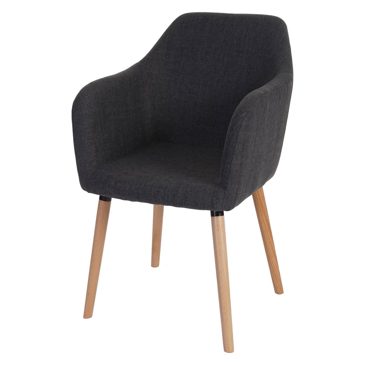 ESSZIMMERSTUHL Grau, Schwarz 6er-Set - Schwarz/Grau, Textil (58/88/64cm) - MCW