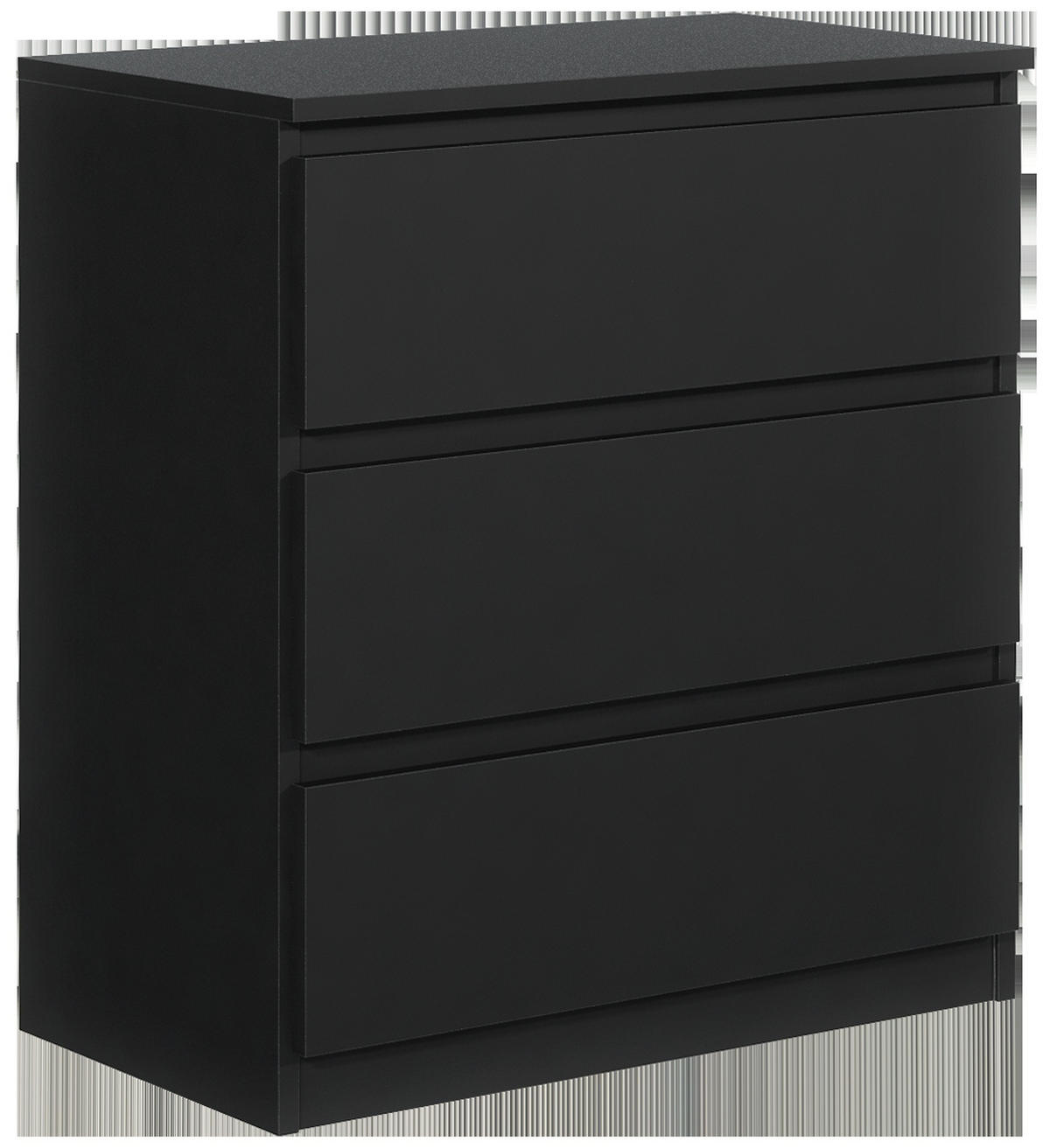 KOMMODE Schwarz 70/79/39 - Schwarz, Holzwerkstoff (70/79/39cm) - RAUMHIRSCH FURNITURE