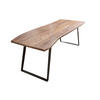 ESSTISCH HAVANNA - Beige/Schwarz, Holz/Metall (100/200/77cm) - SAM