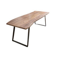 ESSTISCH HAVANNA - Beige/Schwarz, Holz/Metall (100/200/77cm) - SAM