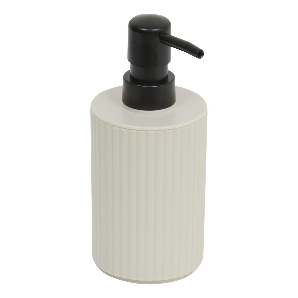 SEIFENSPENDER und Becher mit Ablage 300 ml 16/8/17 cm - Beige, Kunststoff (8/17/16cm) - 5five Simply Smart