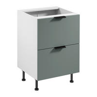 UNTERSCHRANK D60S2 AX – Sorento Weiß Grün – Weiß / Grün - Weiß/Grün, Holzwerkstoff (60/87/52cm) - ROYAL24_MARKT