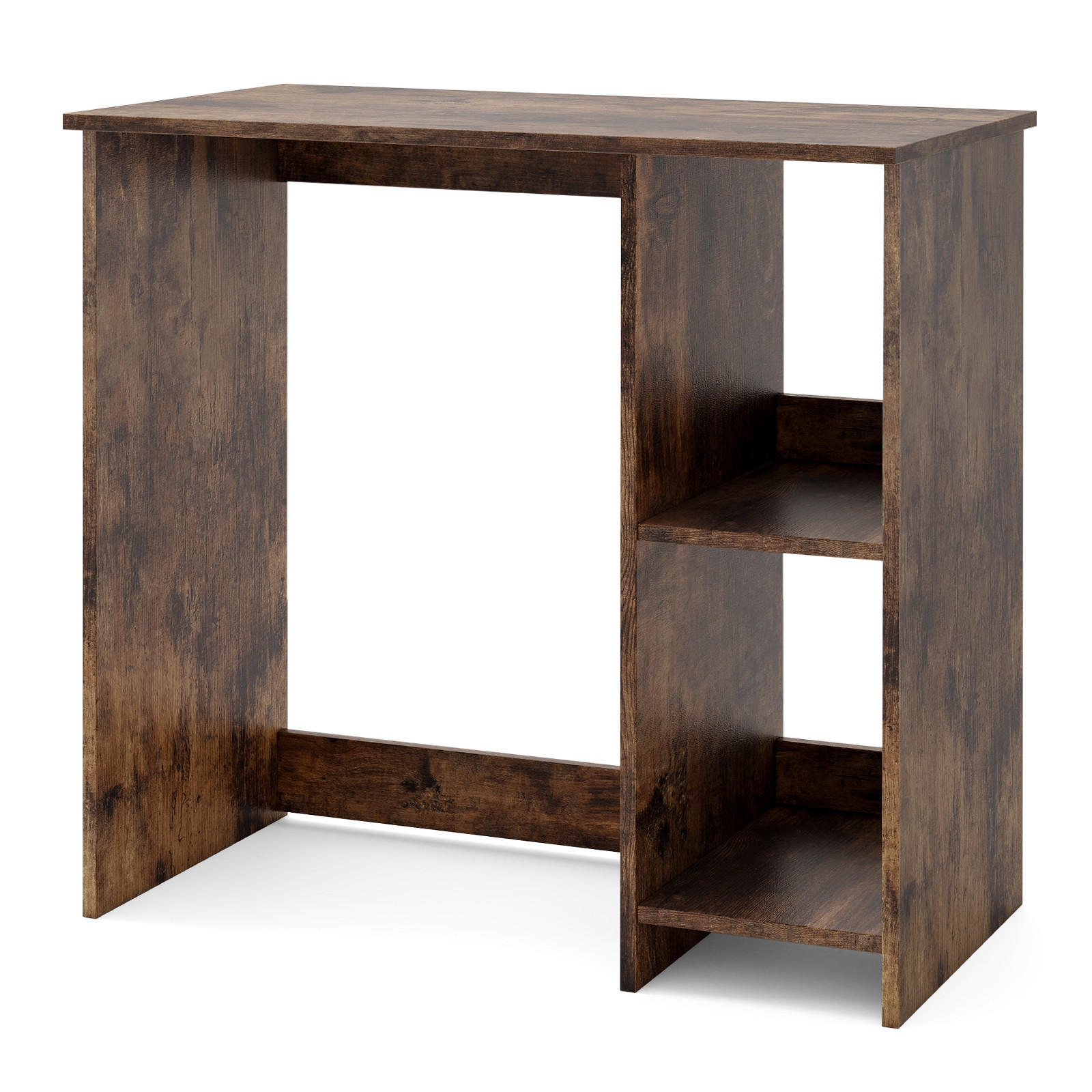 COMPUTERTISCH Braun - Braun, Holz (40/80/74cm) - COSTWAY