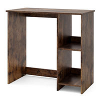 COMPUTERTISCH Braun - Braun, Holz (40/80/74cm) - COSTWAY