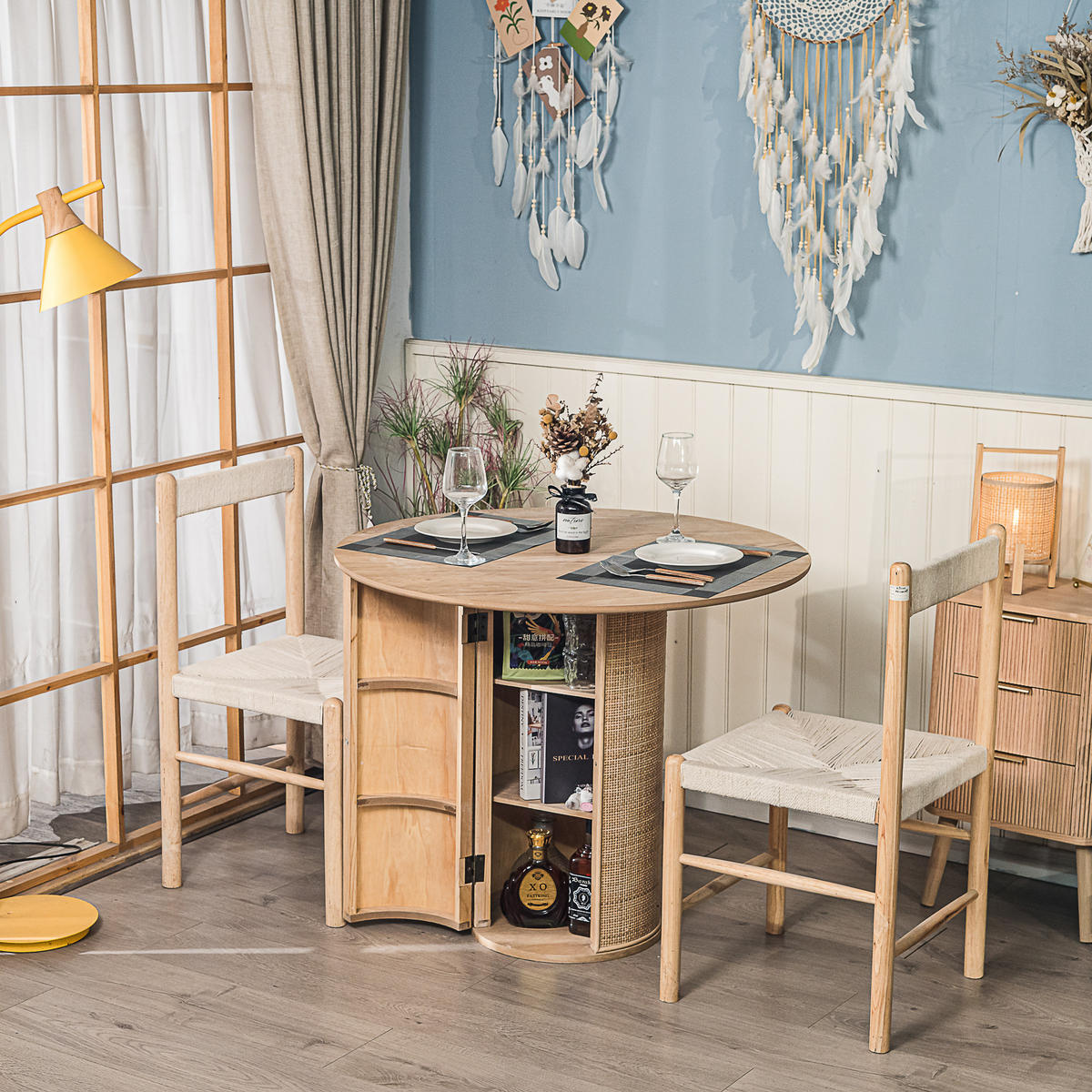 ESSTISCH Rund Braun 90 x 90 x 75 (cm) - Braun, Holz (90/90/75cm) - Nordlys