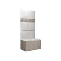 GARDEROBEN-SET Orion IV - Kaschmir/Weiß, Holzwerkstoff/Kunststoff (84/186/46cm) - MIRJAN24