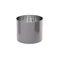 WINDLICHT Saigon L, Emaille, Edelstahl, Cool Gray / Silber, H 10 cm - Grau, Metall (12/10/12cm) - Gift Company