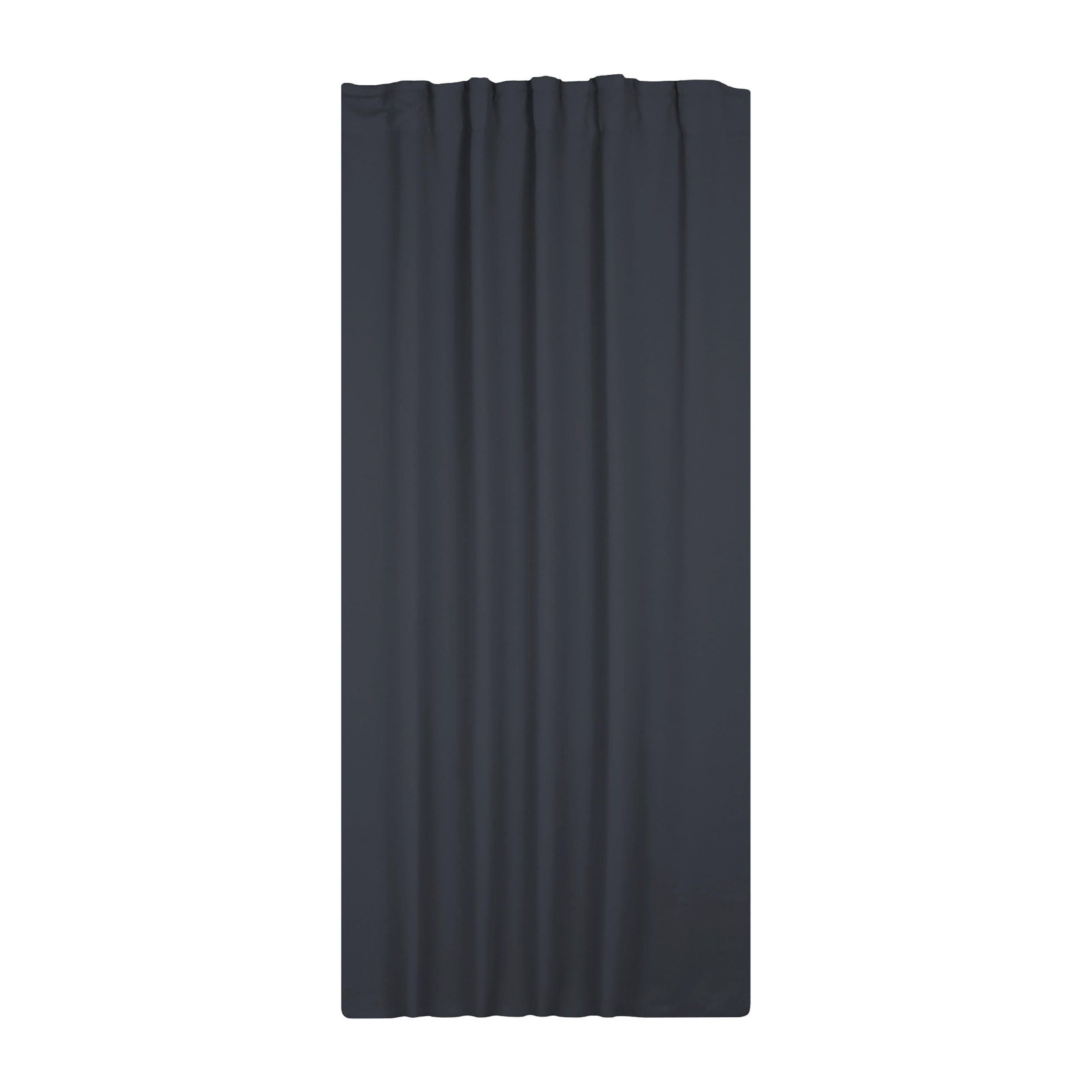 VERDUNKELUNGSVORHANG Kräuselband 140/175 cm Anthrazit - Anthrazit, Textil (140/175cm) - TiborTex