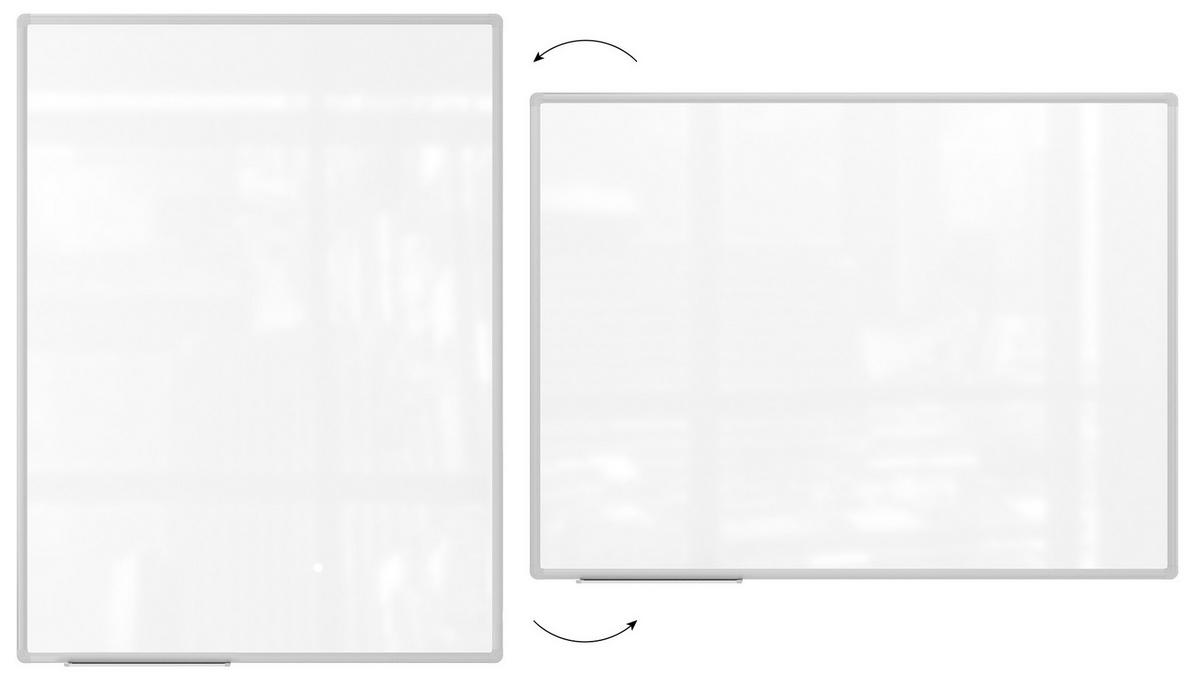 WHITEBOARD Magnetisch 120x80cm TSC7 Alurahmen - Weiß, Metall (120/80/1.5cm) - ALLboards
